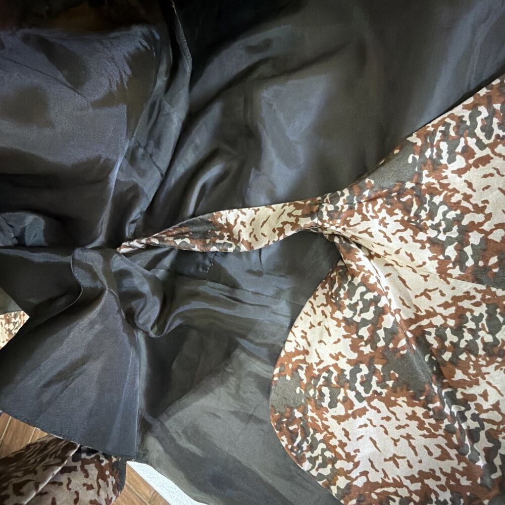 ICE Blouse wrap Animal Print Y2K Vintage Womens 8 ECI New york 100% silk - Picture 10 of 11